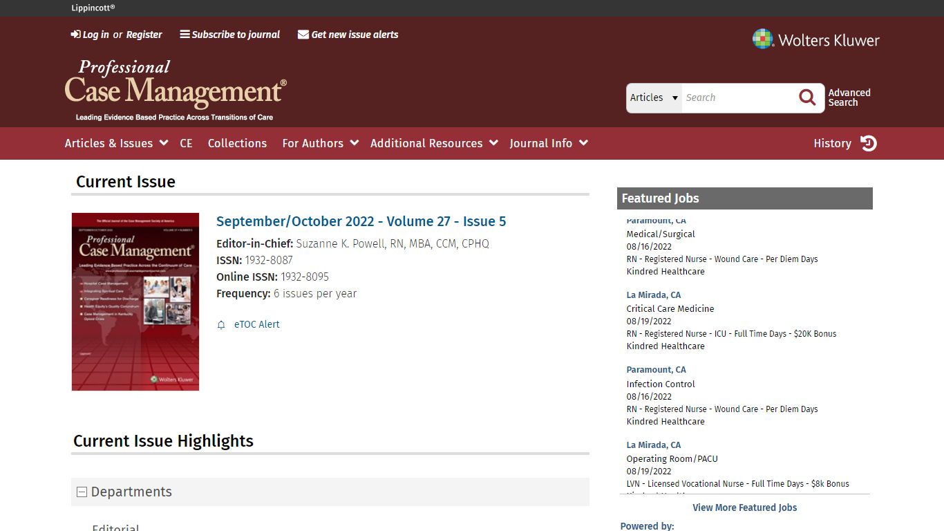 Professional Case Management - LWW